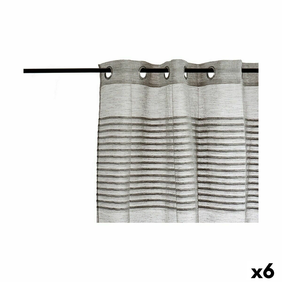 Tenda Gift Decor Grigio scuro 140 x 0,1 x 260 cm 26 x 42 x 5 cm Righe (6 Unità)