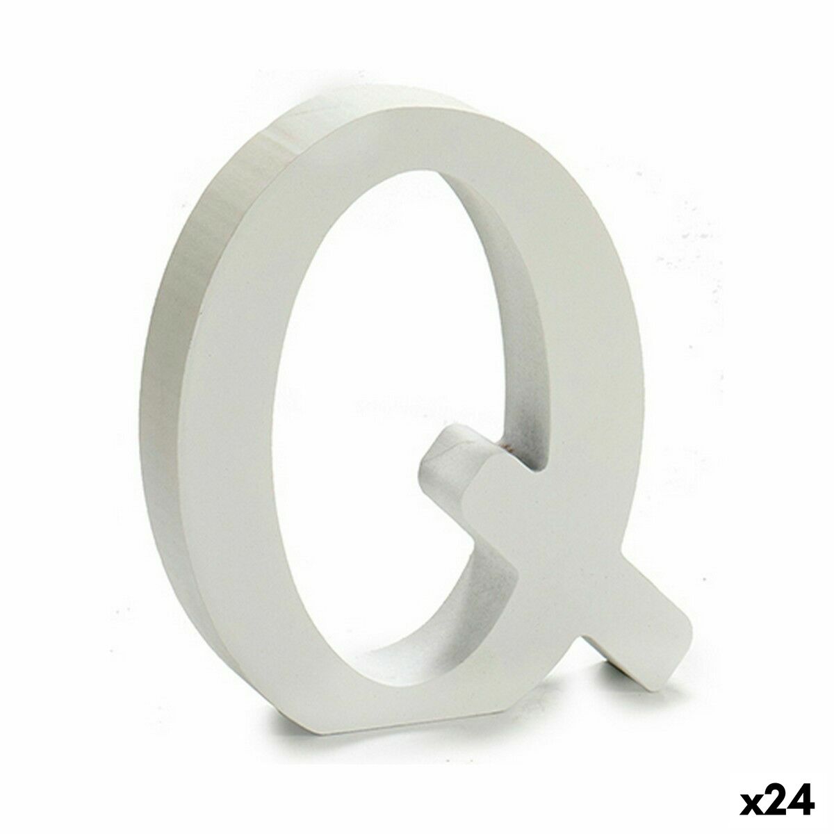 Lettera Pincello Q Bianco 2 x 16 x 14,5 cm (24 Unità)