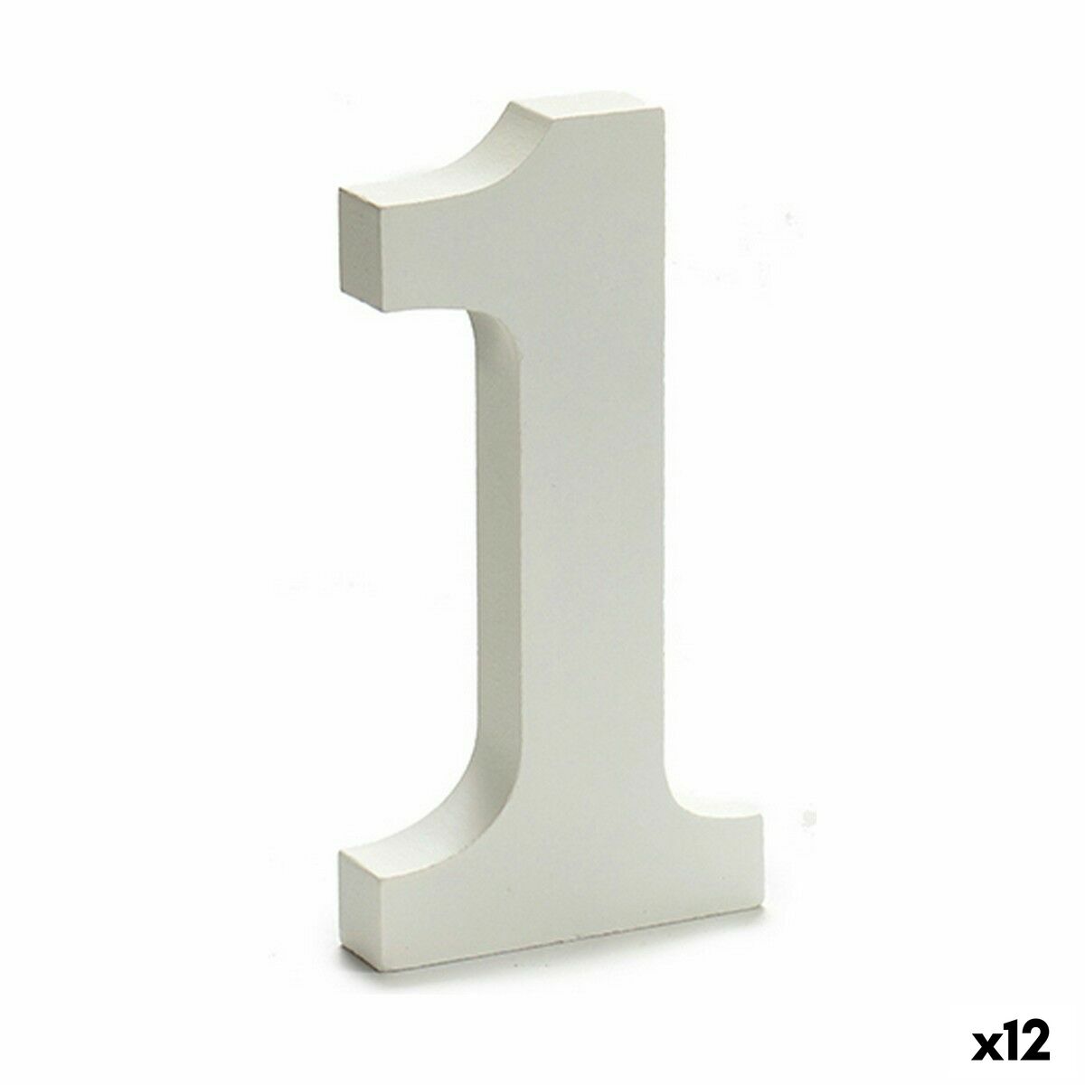 Numeri Pincello 1 Bianco 1,8 x 21 x 17 cm (12 Unità)