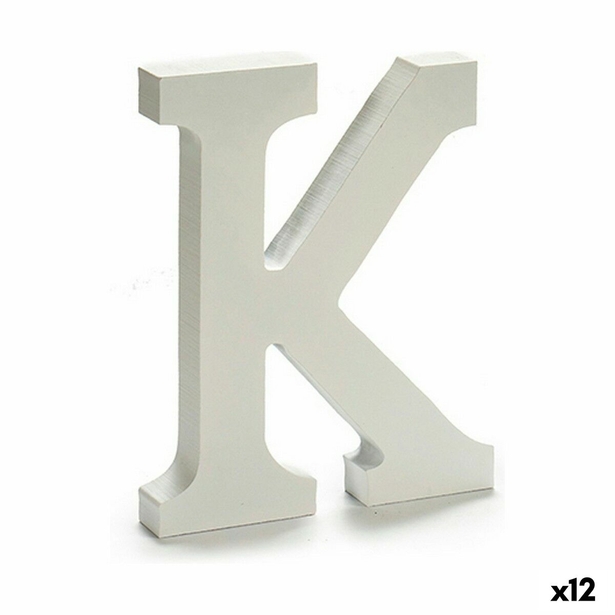 Lettera Pincello K Bianco 1,8 x 21 x 17 cm (12 Unità)