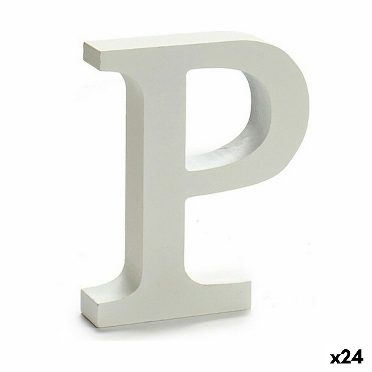Lettera Pincello P Bianco 2 x 16 x 14,5 cm (24 Unità)