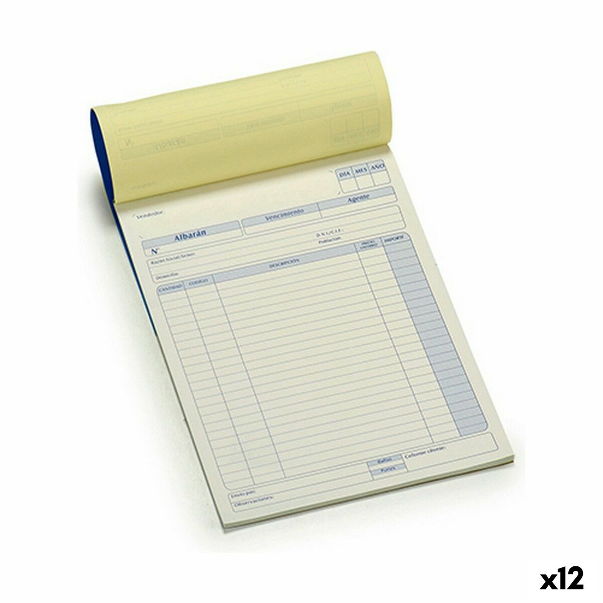 Blocchetto ricevute Pincello 50 Fogli 21 x 0,5 x 28,5 cm (12 Unità)