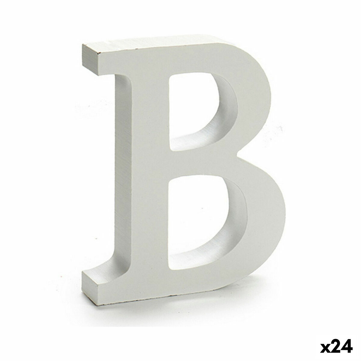 Lettera Pincello B Bianco 2 x 16 x 14,5 cm (24 Unità)