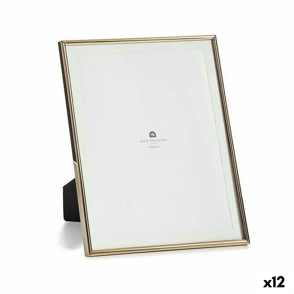 Cornice Portafoto Gift Decor Dorato Cristallo Acciaio (12 Unità)