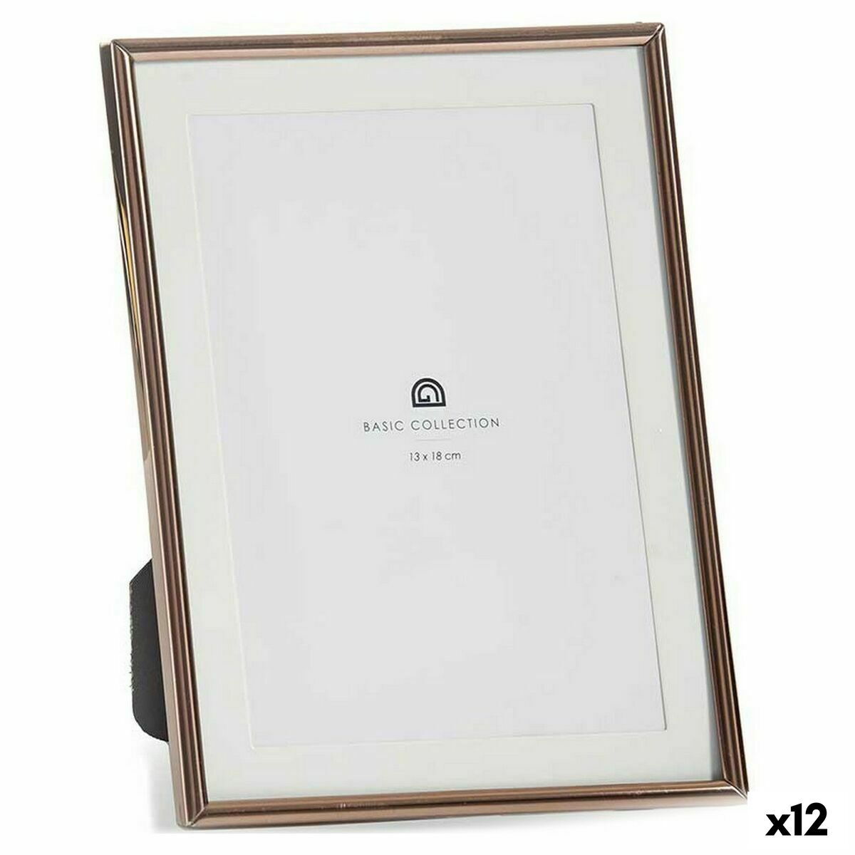 Cornice Portafoto Gift Decor Rame Cristallo Acciaio (12 Unità)