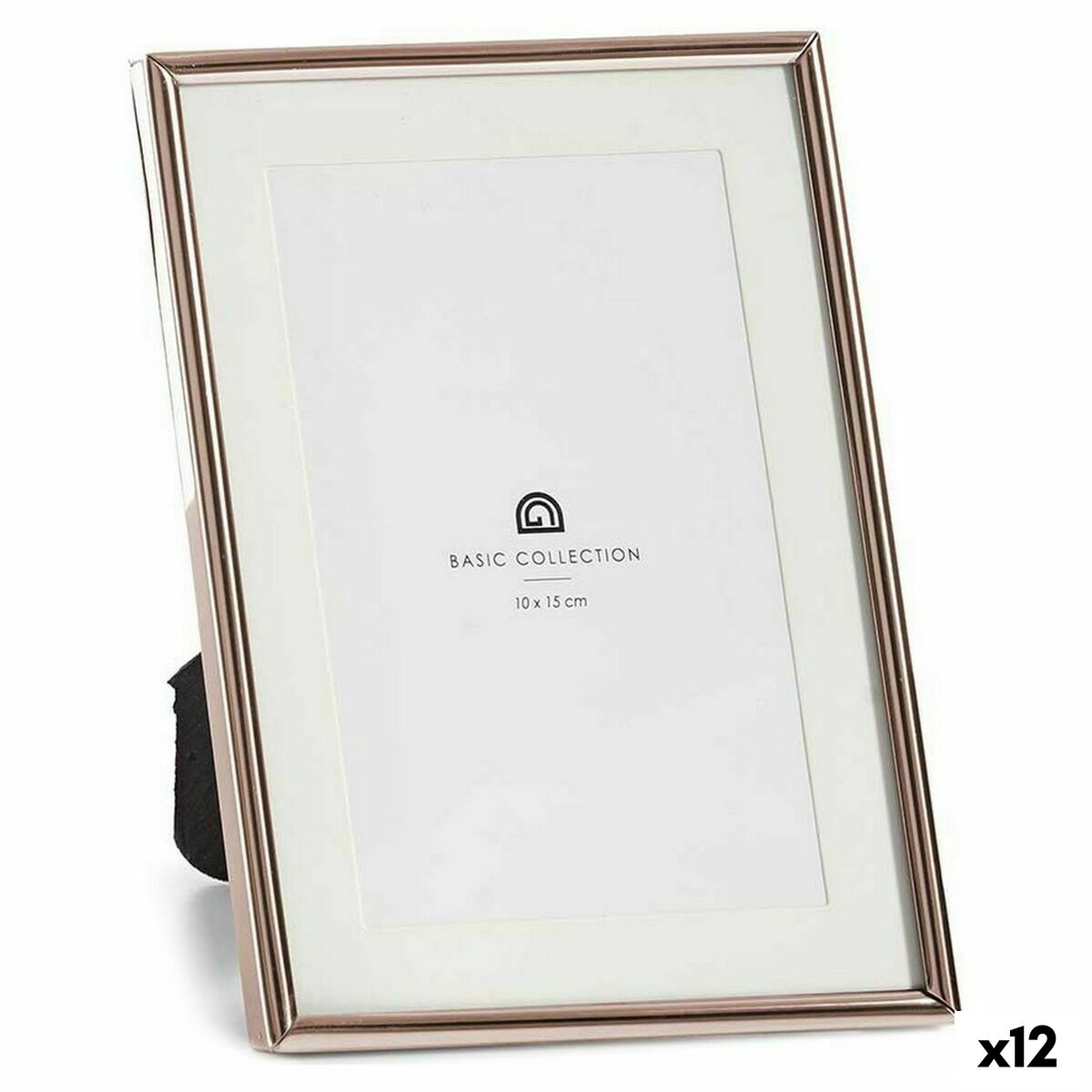 Cornice Portafoto Gift Decor Rame Cristallo Acciaio (12 Unità)