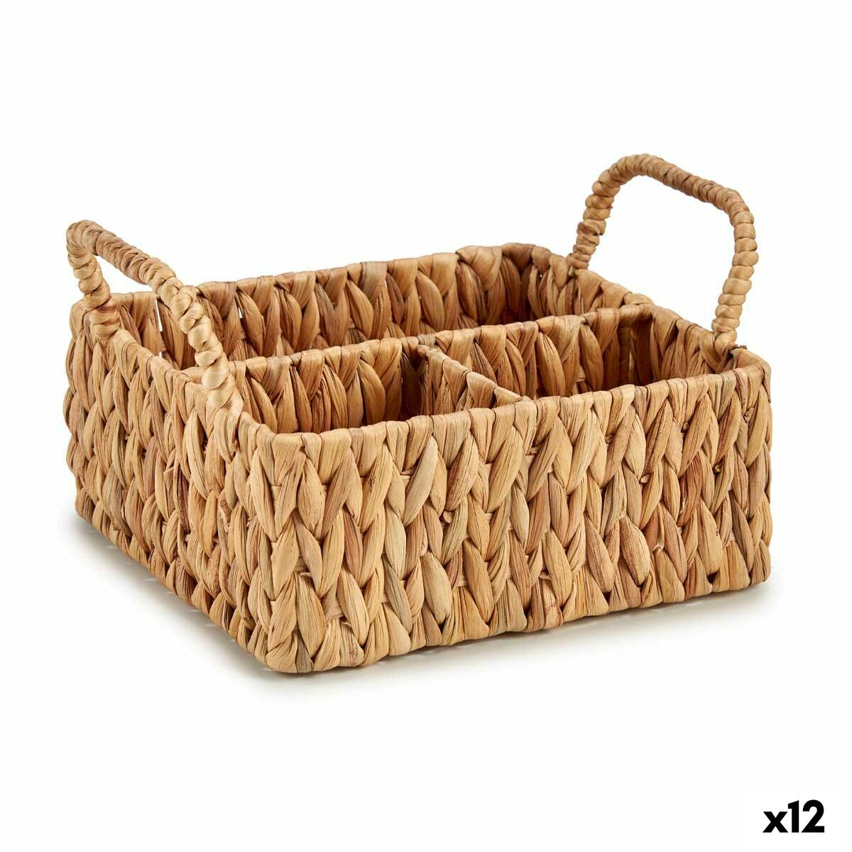 Contenitore per Sistemare Multiuso Gift Decor Marrone Metallo Giacinto d