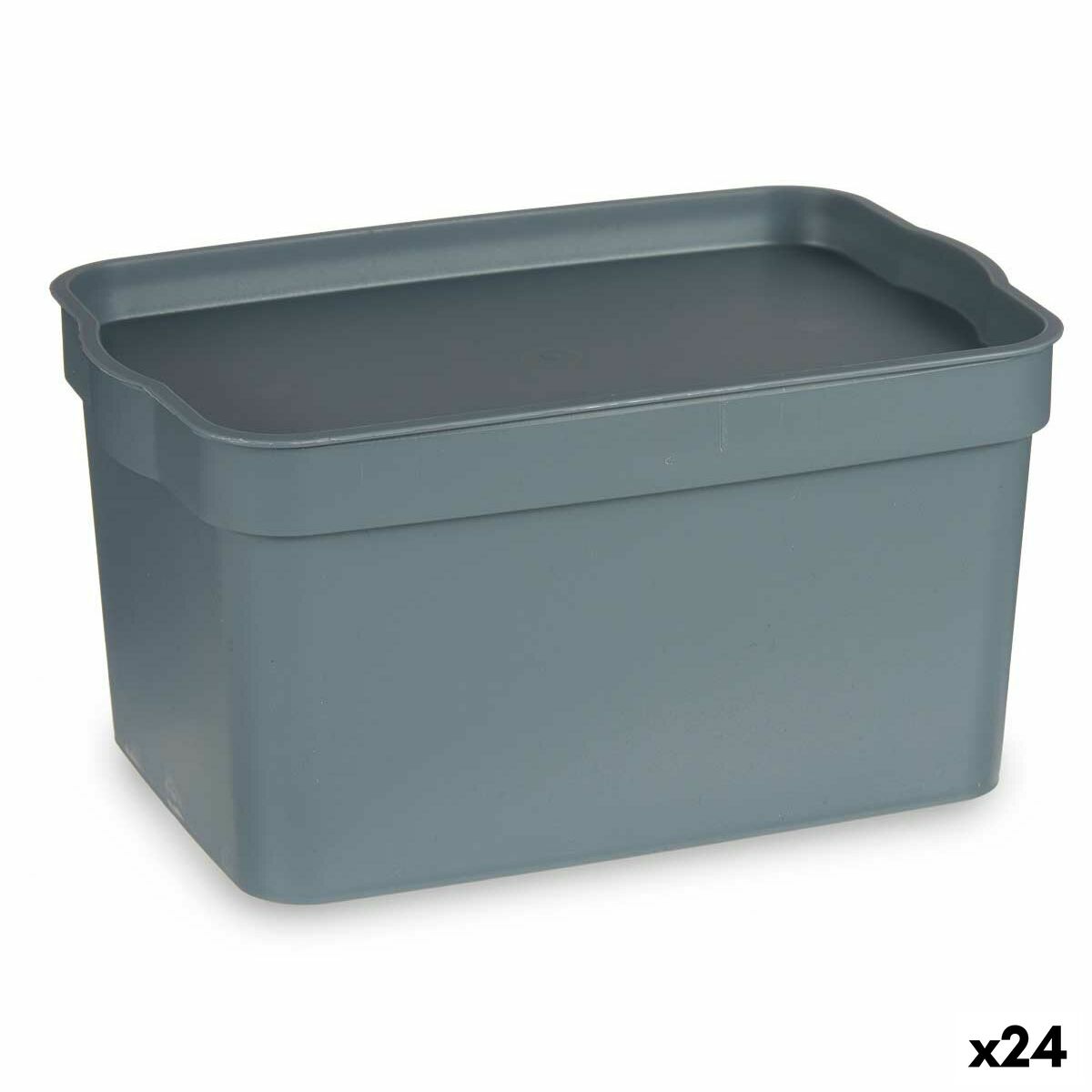 Scatola Multiuso Kipit Grigio Plastica 2,3 L (24 Unità)