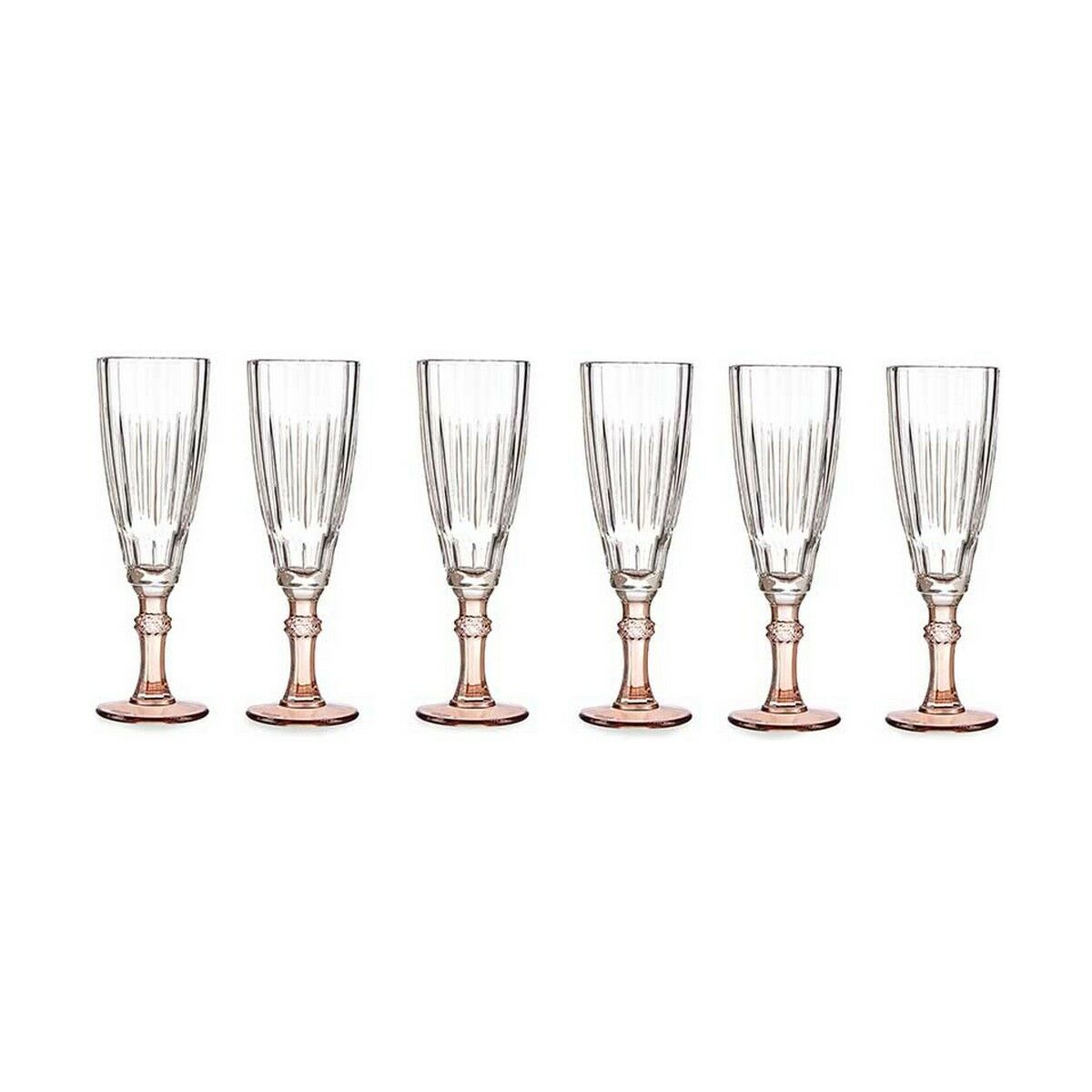 Calice da champagne Vivalto Marrone Cristallo 170 ml (6 Unità) - Immagine 2