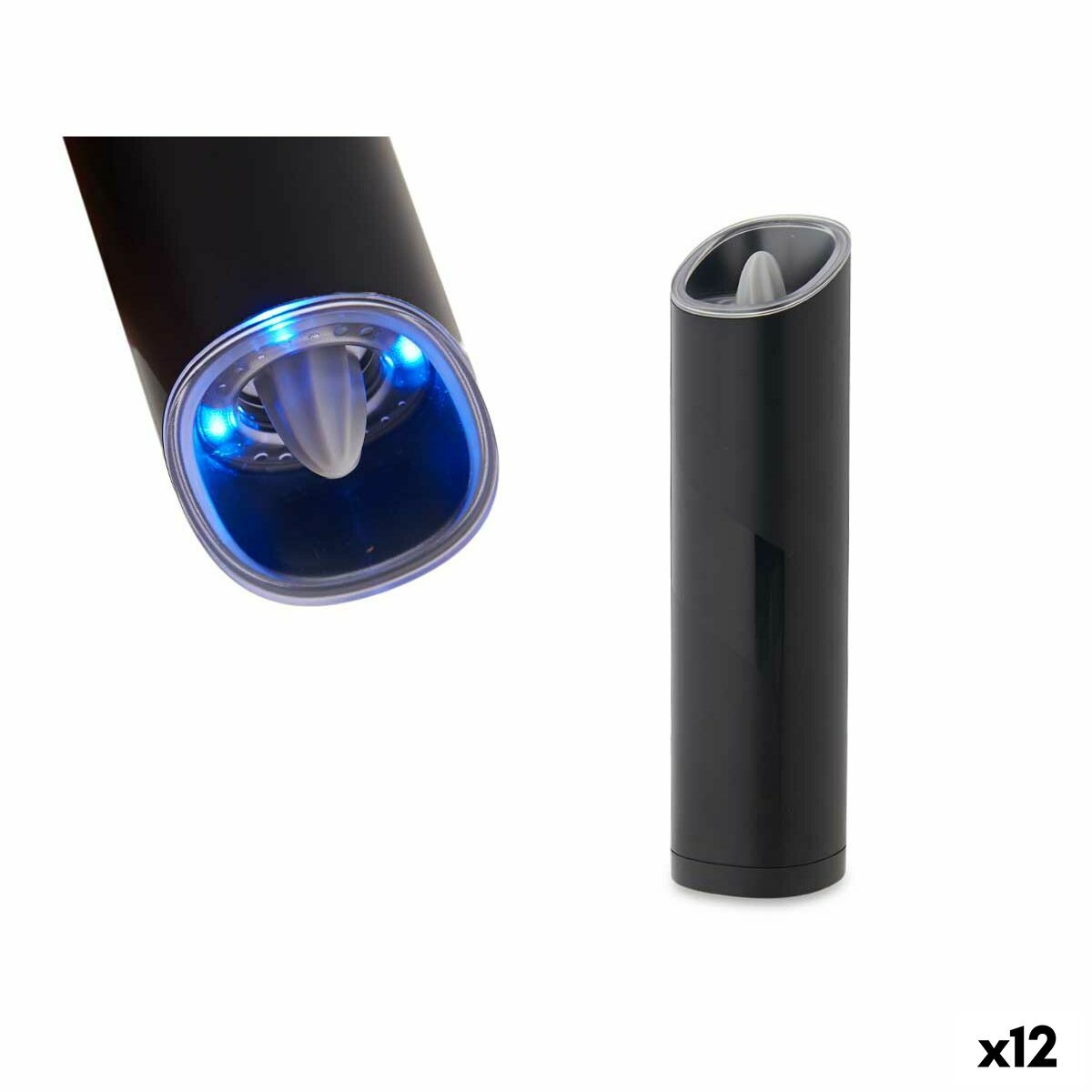 Macinino Elettrico Kinvara Nero Ceramica Acciaio inossidabile Alluminio Acciaio ABS AS 5,2 x 20,3 x 5,2 cm Luce LED (12 Unità)