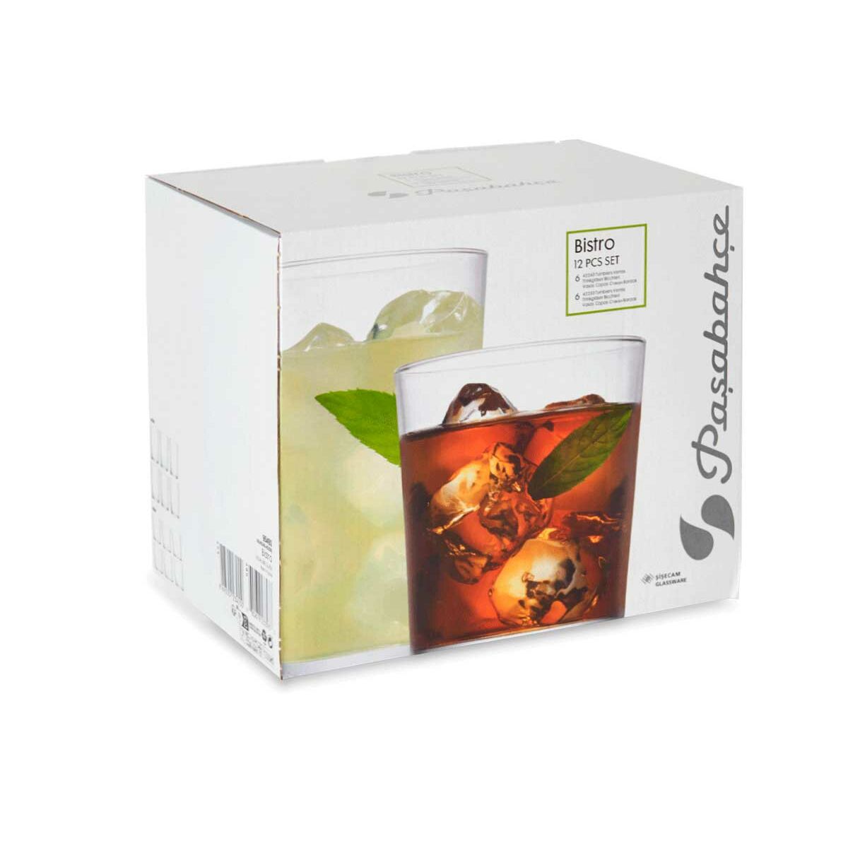 Set di Bicchieri Pasabahce Bistro Trasparente Vetro 380 ml 510 ml (2 Unità) - Immagine 2