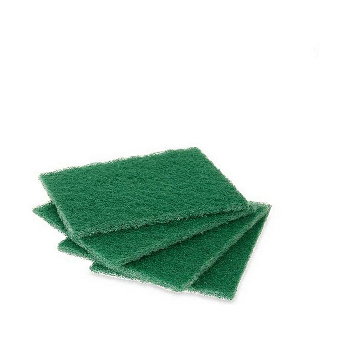 Set di spugne Verde Fibra abrasiva 11,3 X 15,7 X 0,5 cm (22 Unità) - Immagine 4