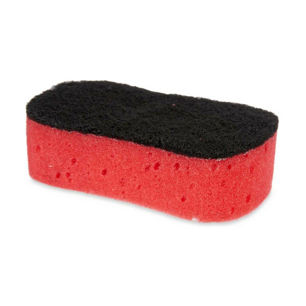 Spugna Nero Rosso Poliuretano Schiuma Fibra abrasiva 7,3 x 4 x 12,3 cm (40 Unità) - Immagine 2