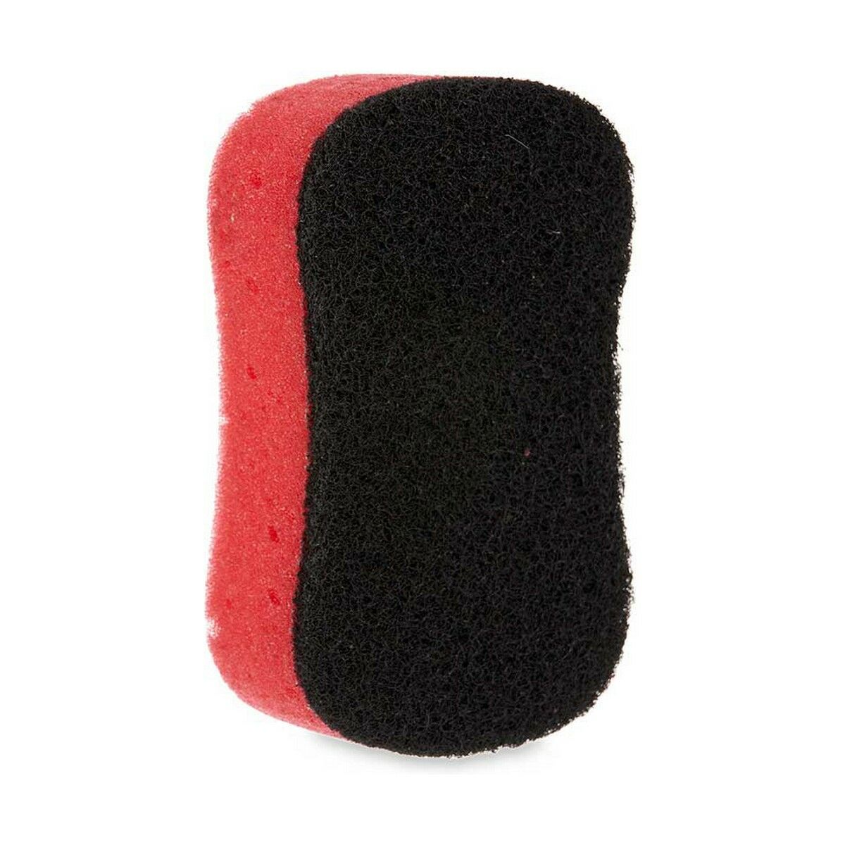 Spugna Nero Rosso Poliuretano Schiuma Fibra abrasiva 7,3 x 4 x 12,3 cm (40 Unità) - Immagine 3