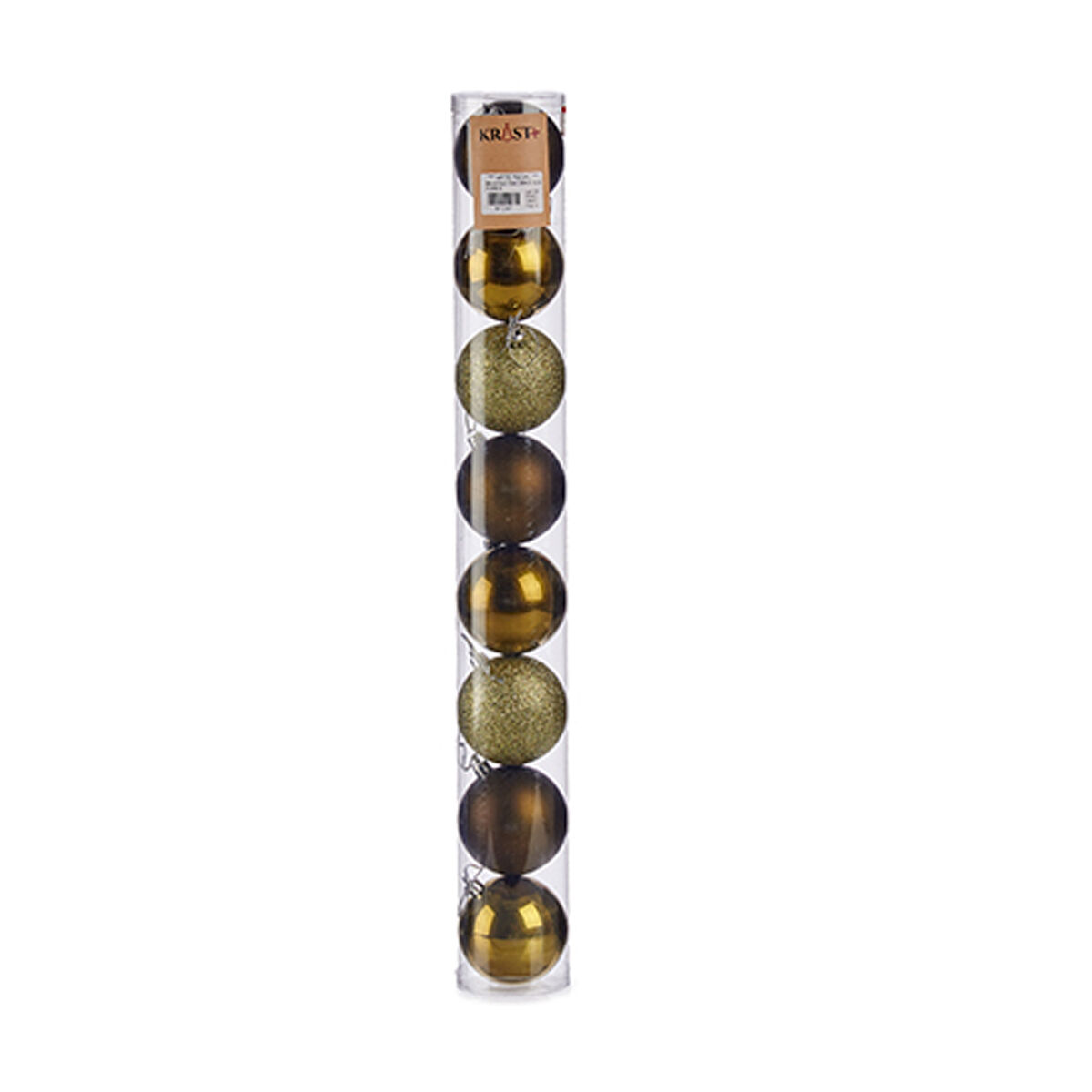 Set di palline di Natale Krist+ Verde Plastica Ø 7 cm (24 Unità) - Immagine 2