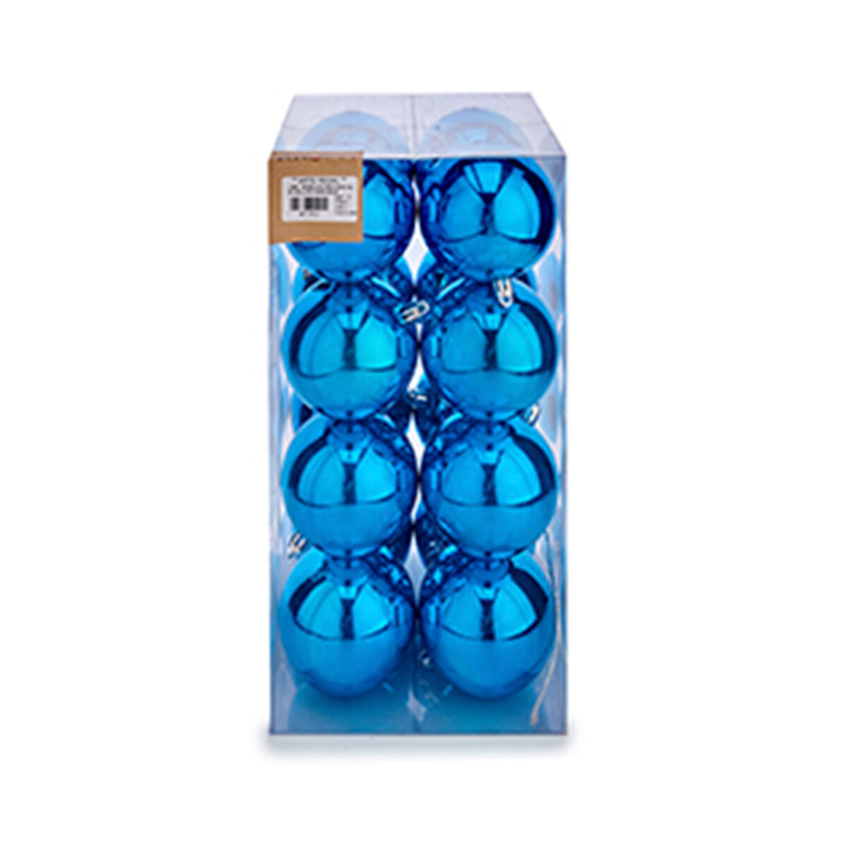 Set di palline di Natale Krist+ Azzurro Plastica (12 Unità) - Immagine 2