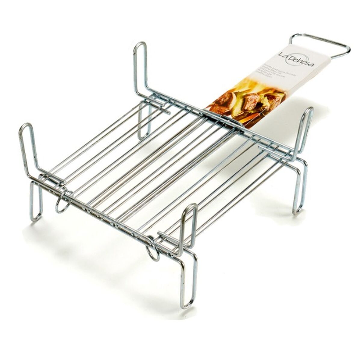 Grill La Dehesa Acciaio zincato 25 x 25 cm 26,3 x 16,5 x 52 cm Doppia (5 Unità) - Immagine 2