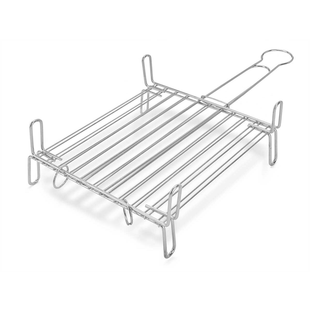 Grill La Dehesa Acciaio zincato 30 x 30 cm 32 x 16,5 x 57,5 cm Doppia (5 Unità) - Immagine 2