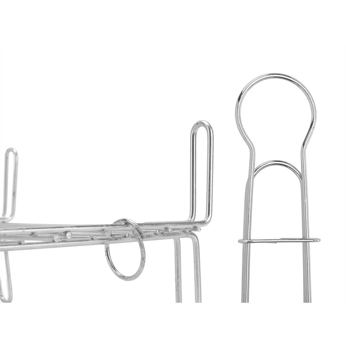 Grill La Dehesa Acciaio zincato 30 x 30 cm 32 x 16,5 x 57,5 cm Doppia (5 Unità) - Immagine 4