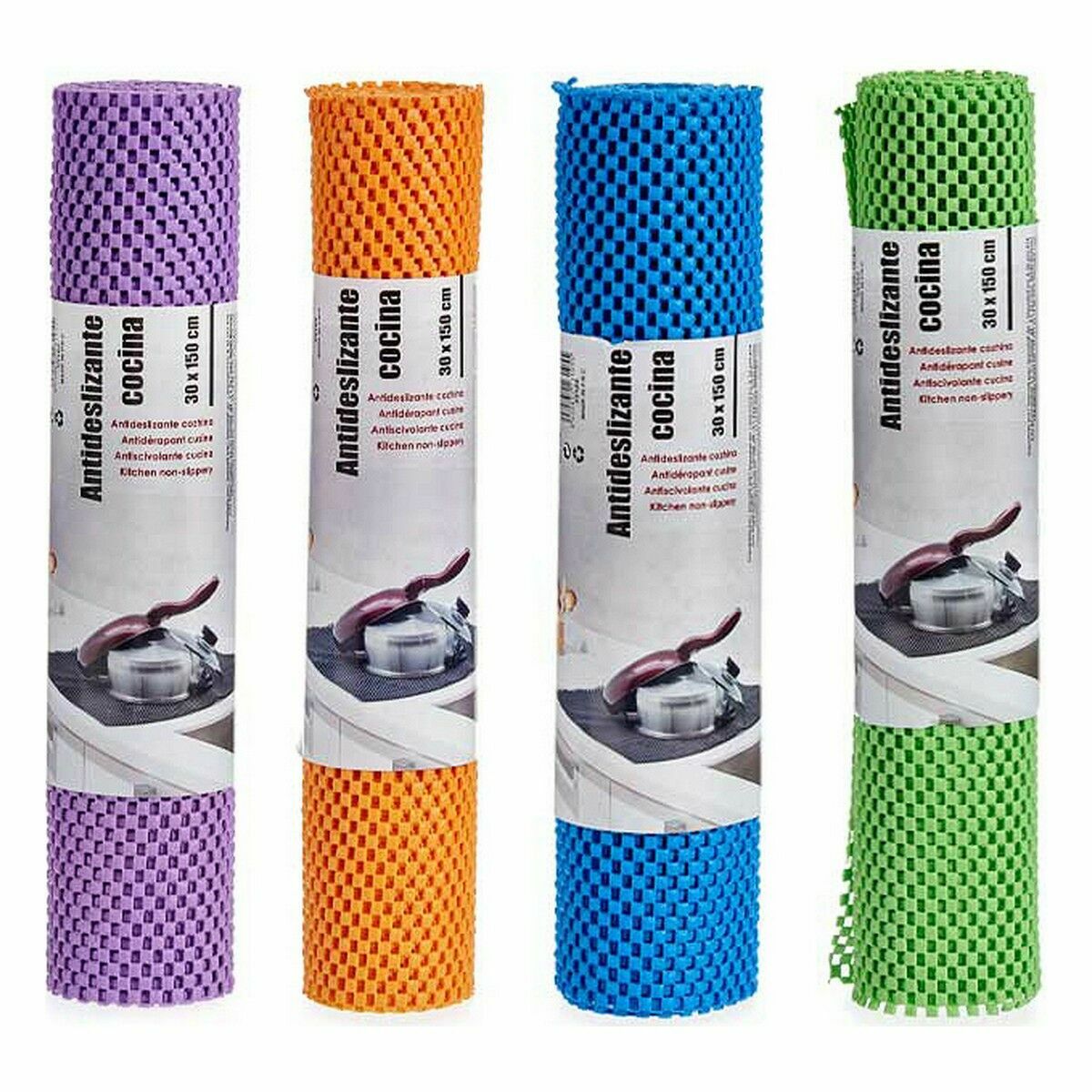 Tappetino Antiscivolo Kinvara Gomma Plastica 30 x 150 cm 30 x 0,01 x 150 cm (24 Unità) - Immagine 3