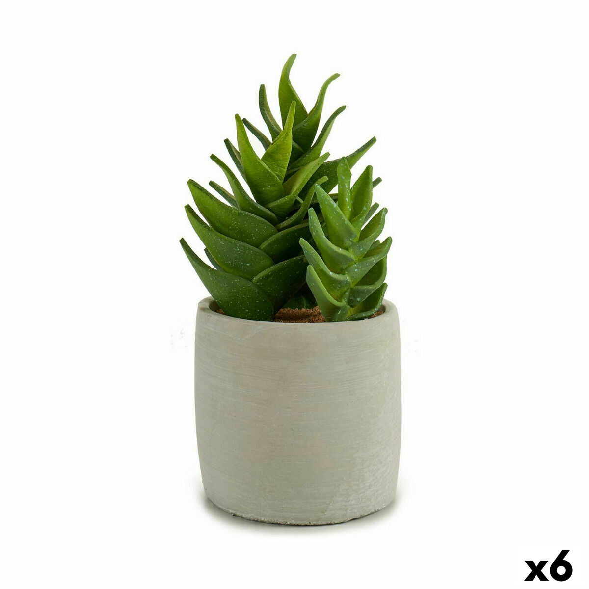 Pianta Decorativa Ibergarden Plastica Succulenta 12 x 24 x 12 cm (6 Unità)