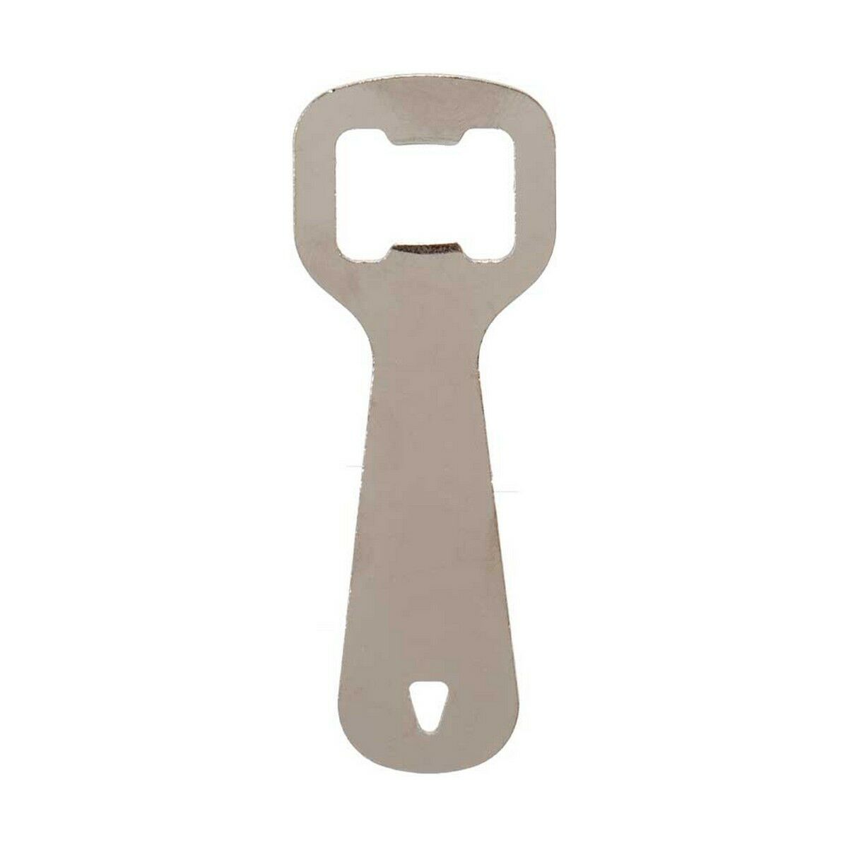 Apribottiglie Kinvara Argentato Argento Acciaio inossidabile 11 x 4 x 0,5 cm 11 x 18,5 x 0,05 cm (12 Unità) - Immagine 2