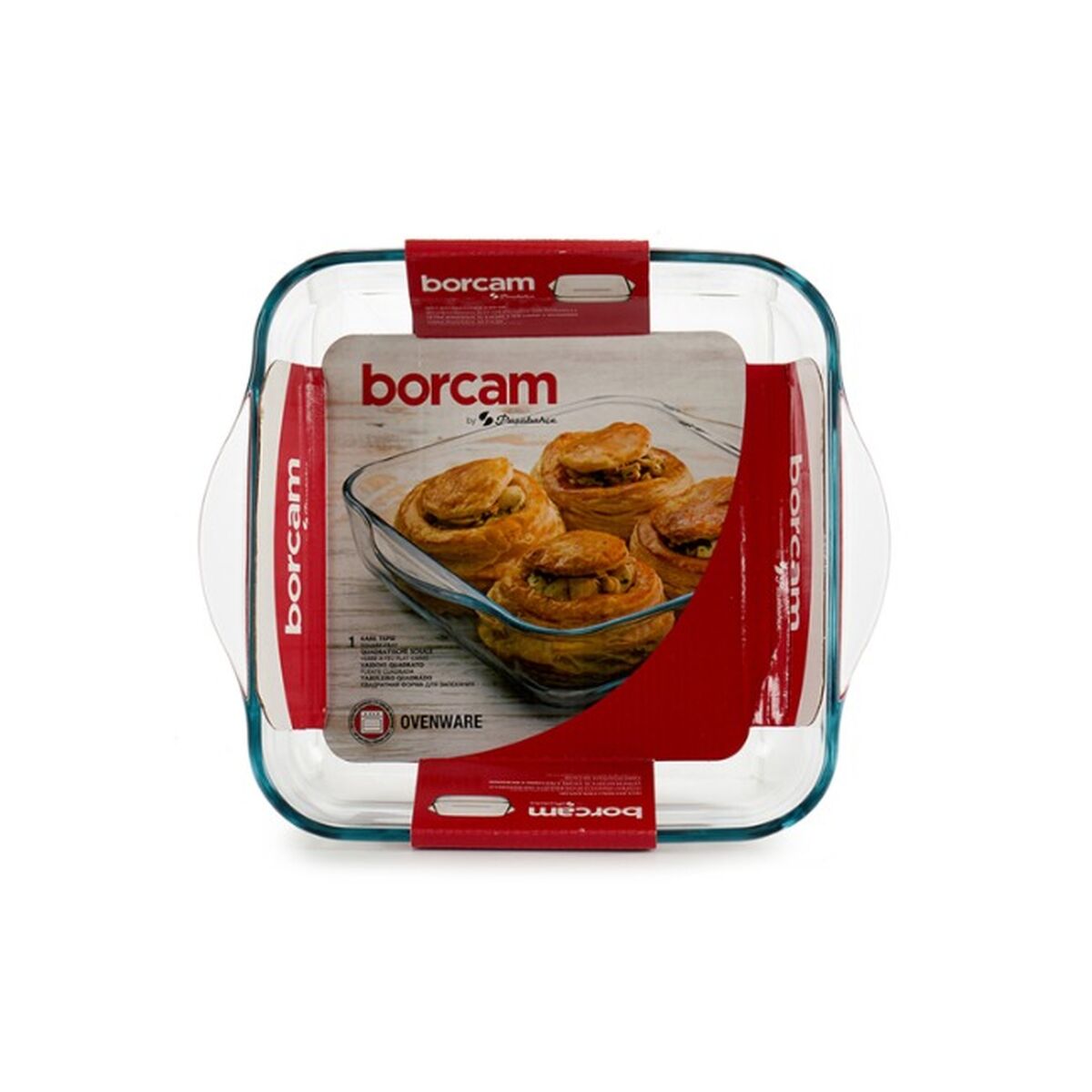 Vassoio da Forno Pasabahce Borcam 1,9 L 22 x 6 x 25,5 cm Con manici (6 Unità) - Immagine 3