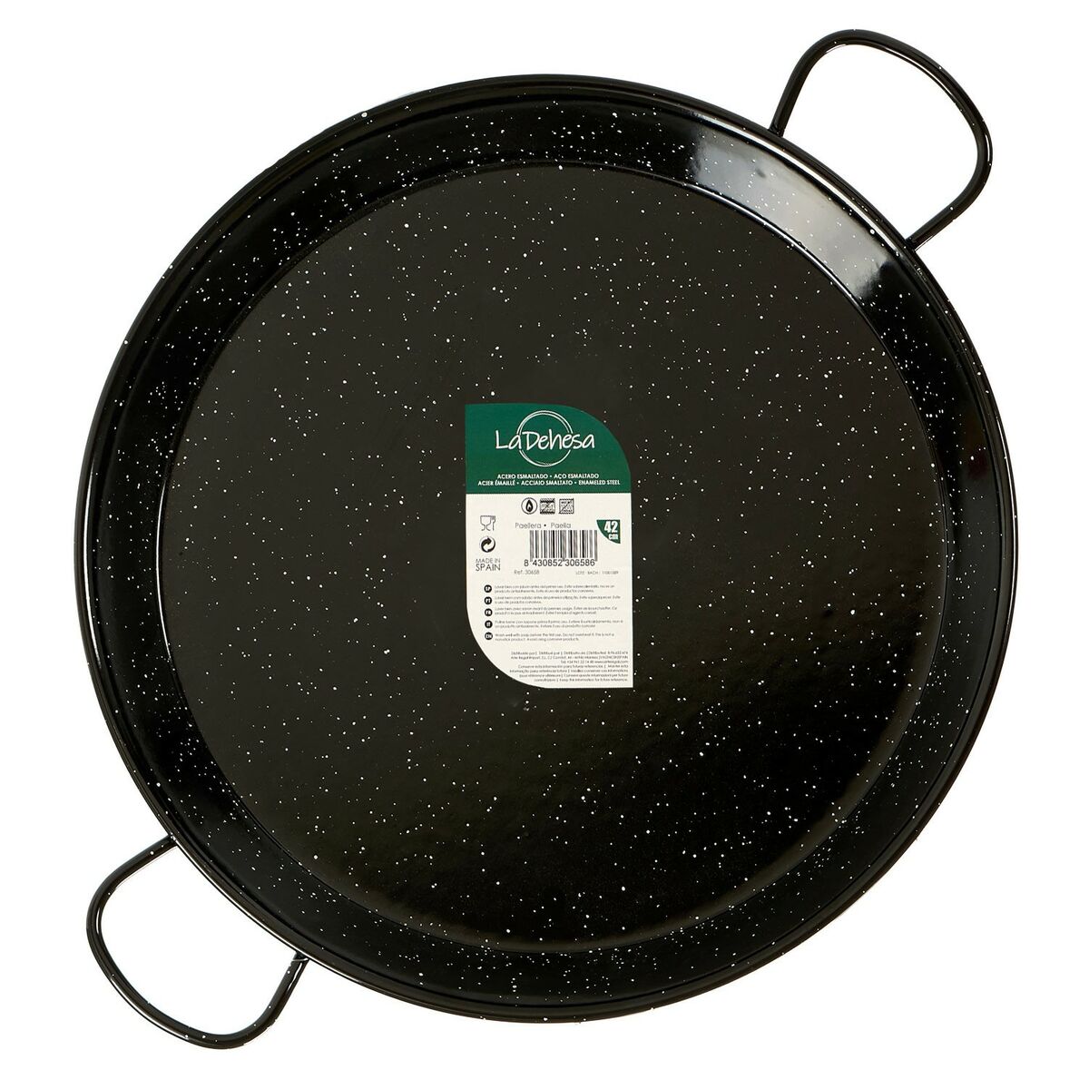 Padella La Dehesa Nero Acciaio Smaltato Ø 42 cm 54 x 6 x 42 cm (6 Unità) - Immagine 3