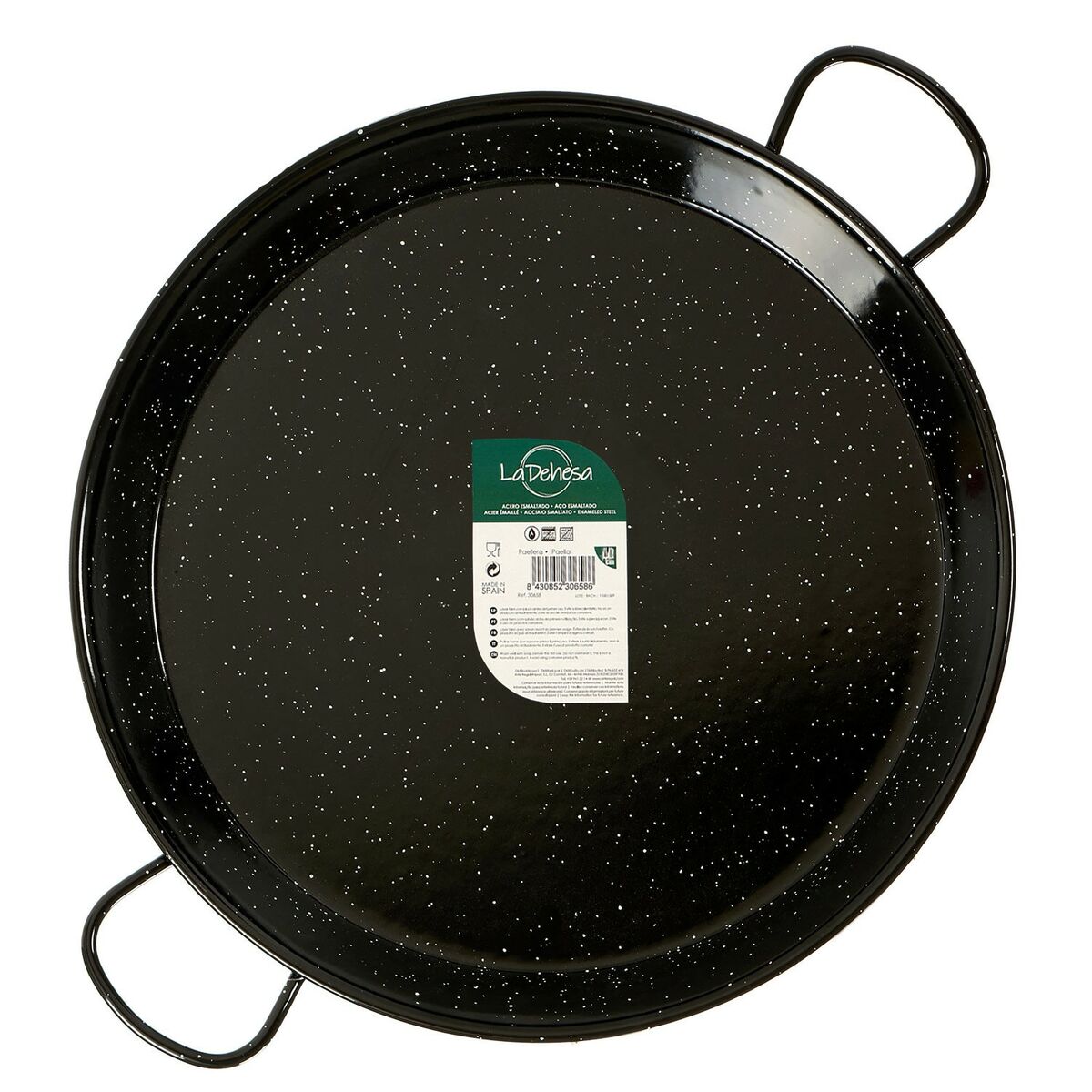 Padella La Dehesa Nero Acciaio Smaltato Ø 55 cm 69 x 6 x 55 cm (4 Unità) - Immagine 2