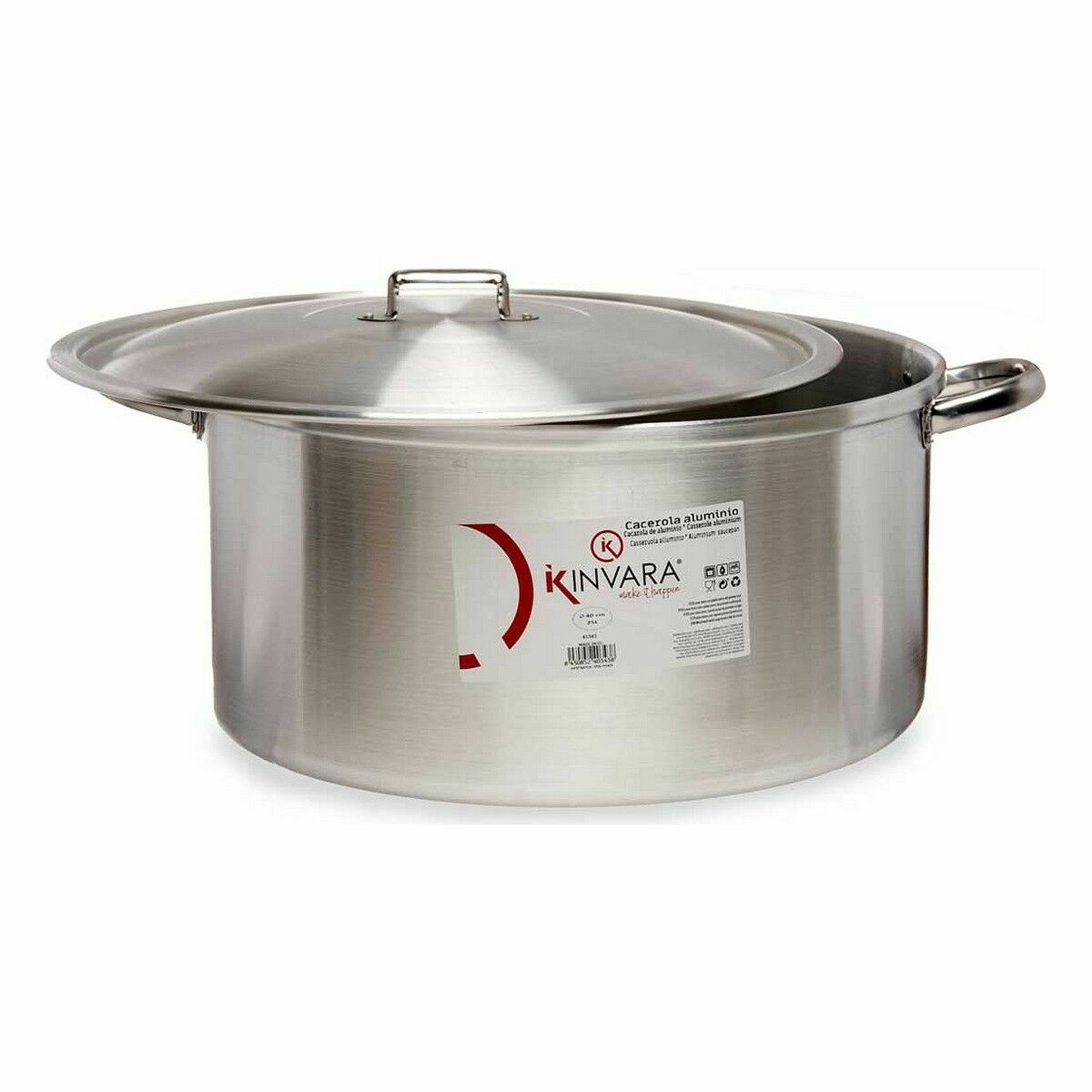 Casseruola con coperchio Kinvara Argentato 53 x 24 x 43 cm (3 Unità) - Immagine 2