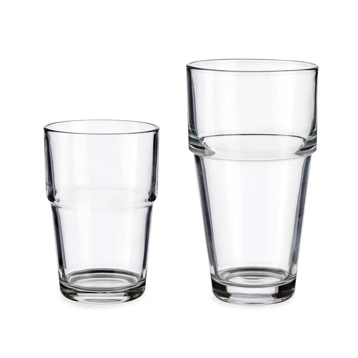 Set di Bicchieri Vivalto Trasparente Vetro 260 ml 370 ml (4 Unità) - Immagine 2