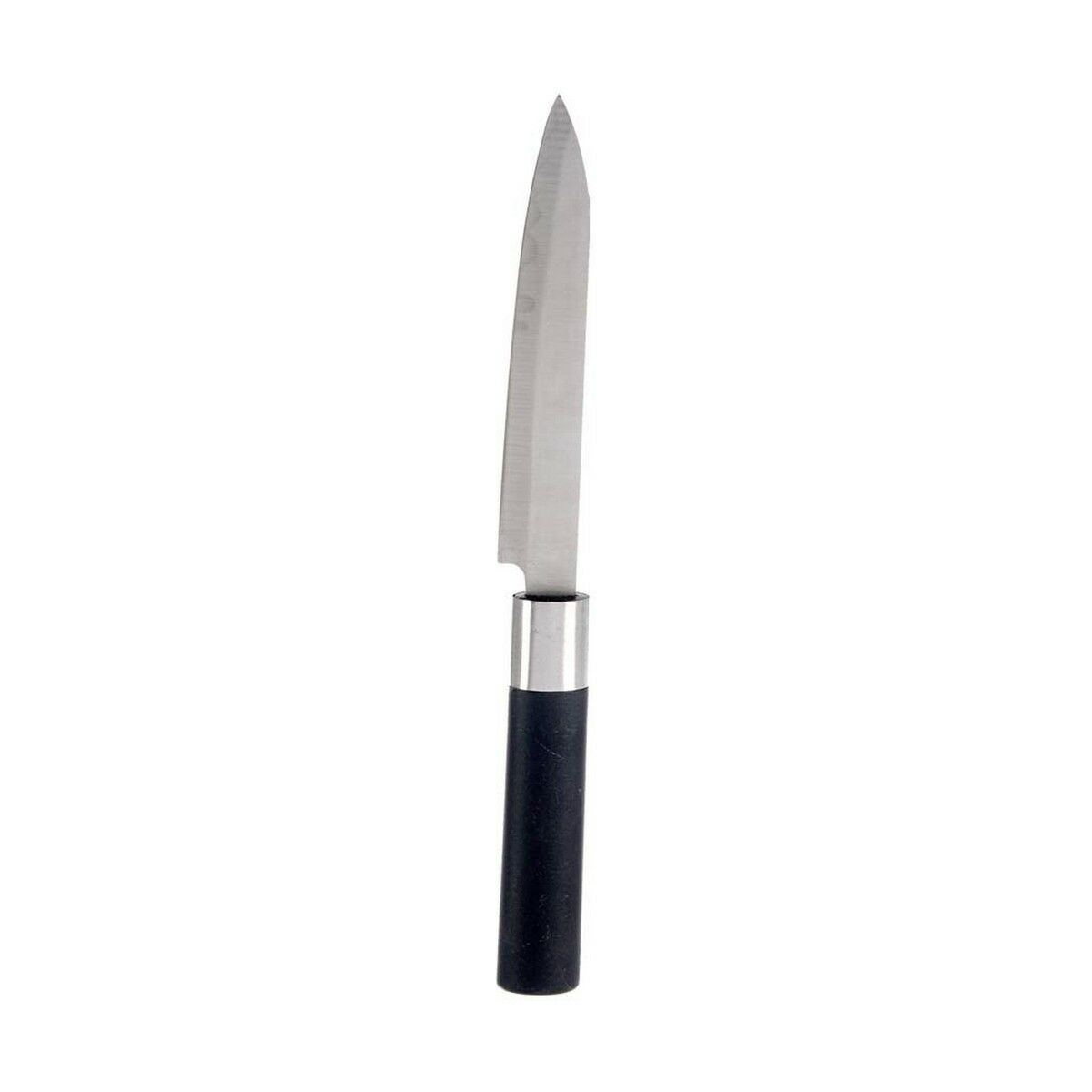 Coltello da Cucina Kinvara Nero Argentato Acciaio inossidabile Plastica 3 x 23,5 x 2 cm (12 Unità) - Immagine 2