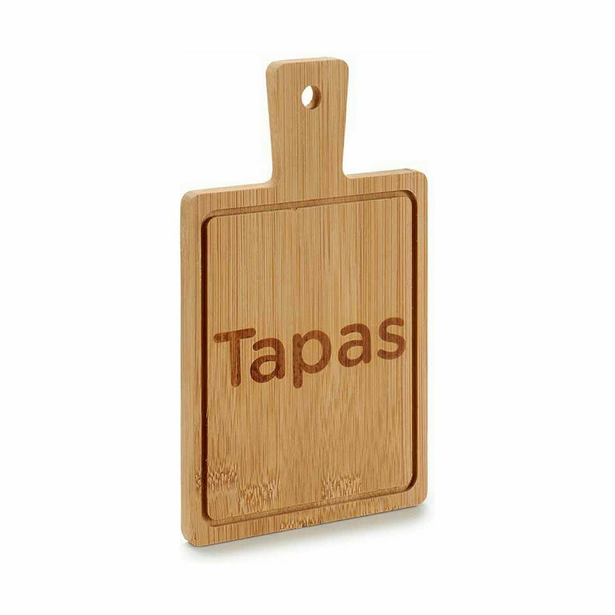 Vassoio per aperitivi Kinvara Nero Legno 11 x 1 x 19,5 cm 11 x 19 x 1,5 cm Con maniglia (48 Unità) - Immagine 2