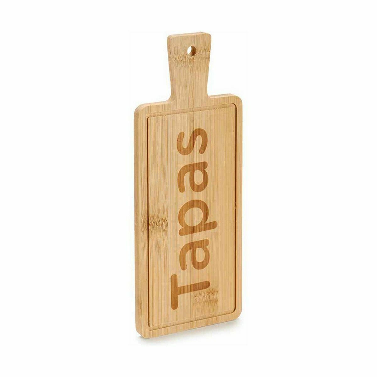 Vassoio per aperitivi Kinvara Nero Legno 9 x 1 x 23 cm 23 x 1 x 9 cm Con maniglia (48 Unità) - Immagine 2