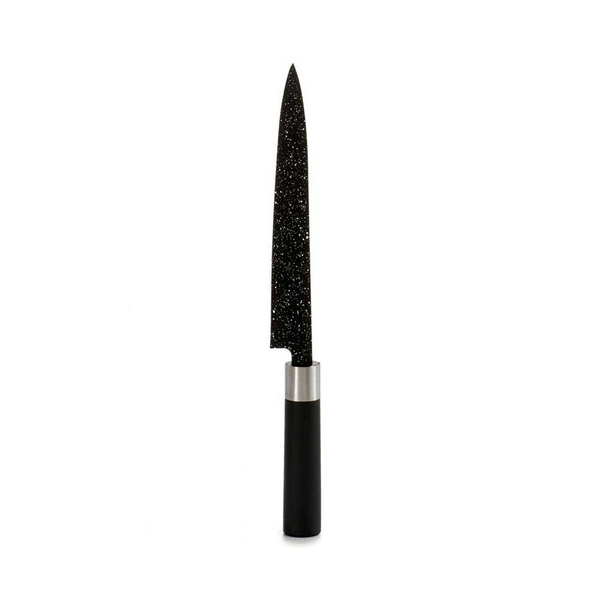 Coltello da Cucina Kinvara Nero Argentato Acciaio inossidabile Plastica 3,5 x 33,3 x 2,2 cm 33,5 x 2,2 x 3,5 cm Marmo (12 Unità) - Immagine 2