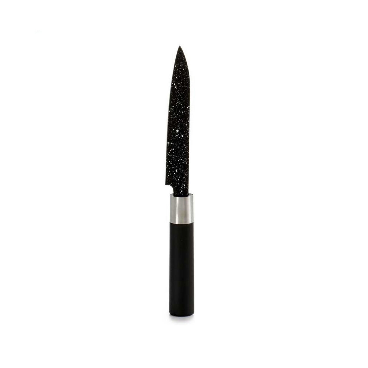 Coltello da Cucina Kinvara Nero Acciaio inossidabile Plastica 2,5 x 24 x 2,5 cm Marmo (12 Unità) - Immagine 2