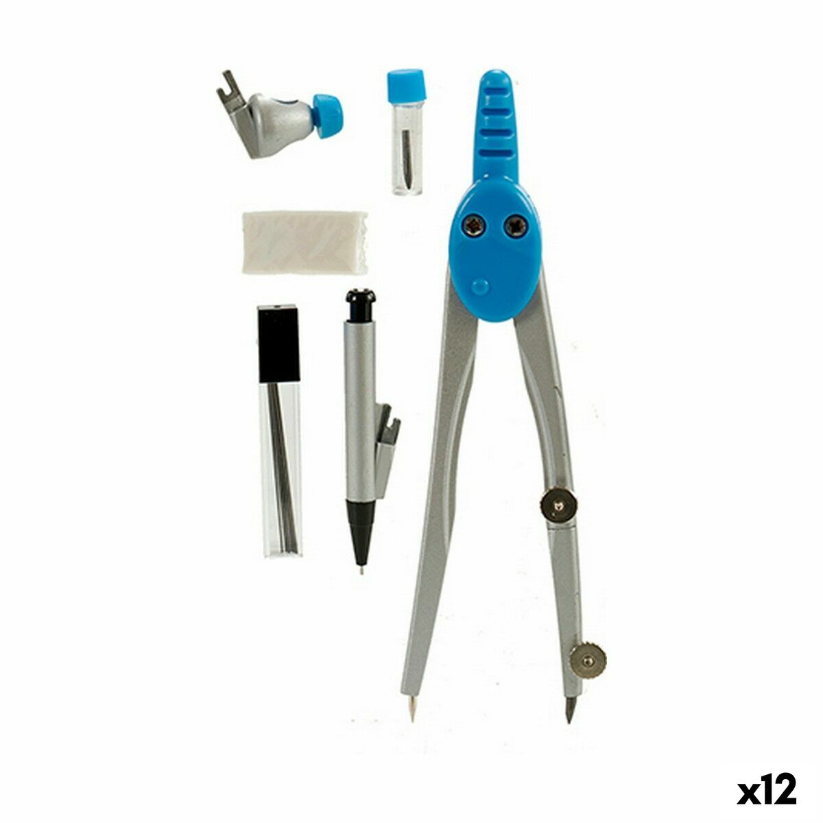 Compasso Pincello 2,5 x 19,5 x 10 cm Portamine (12 Unità)