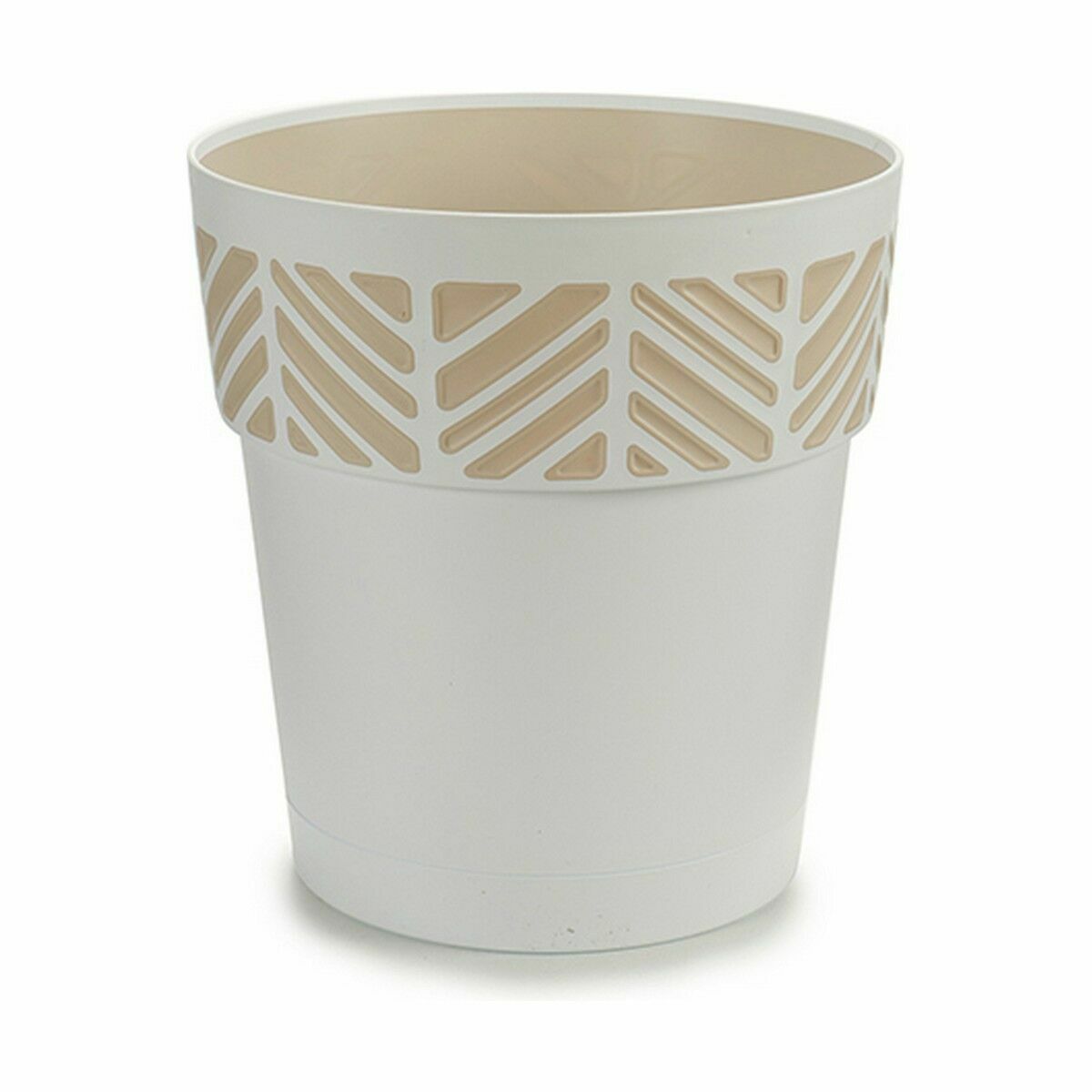 Vaso Autoirrigante Stefanplast Orfeo Bianco Plastica 25 x 25 x 25 cm (6 Unità) - Immagine 2