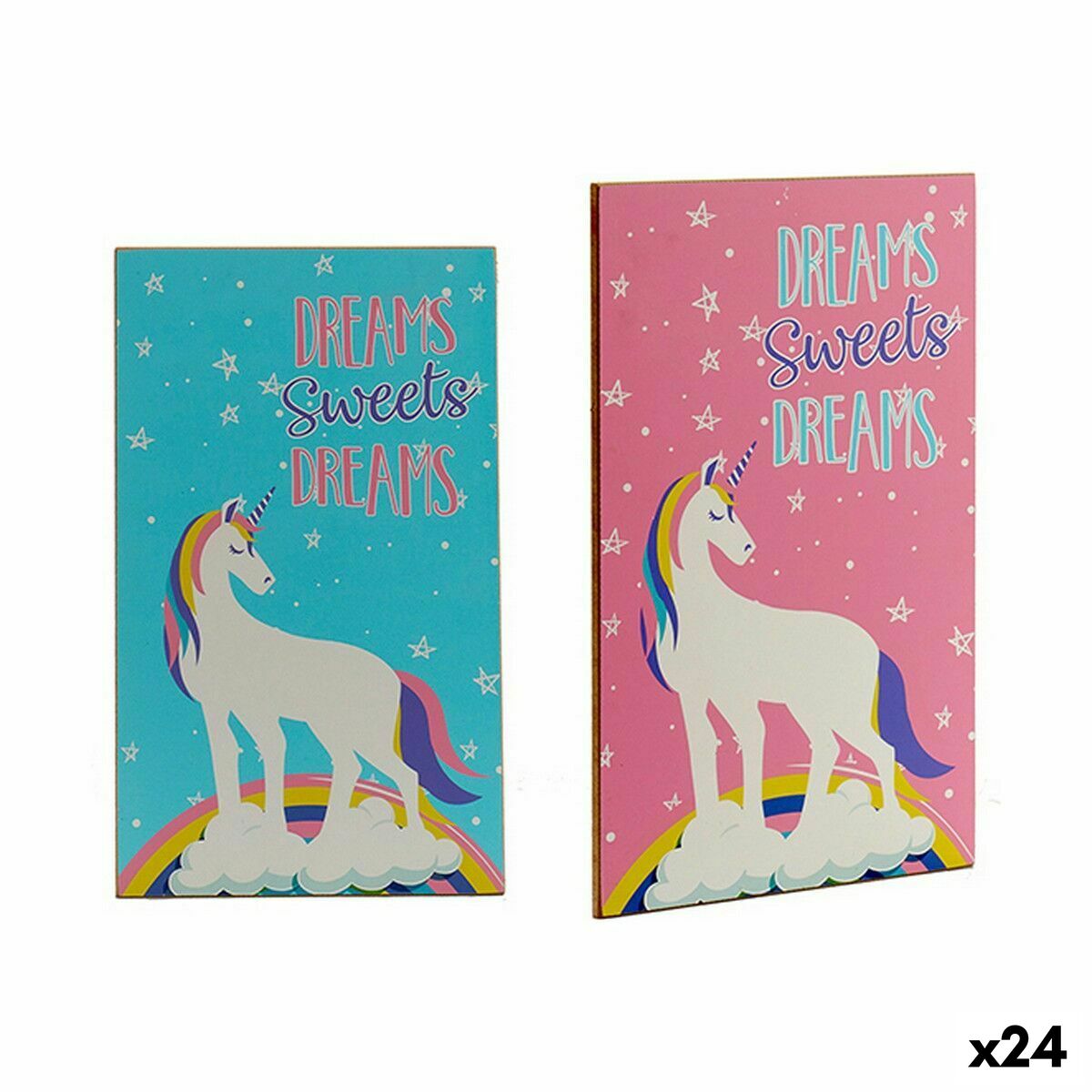 Altare decorativo Gift Decor 1 x 40 x 24 cm Legno Unicorno (24 Unità)