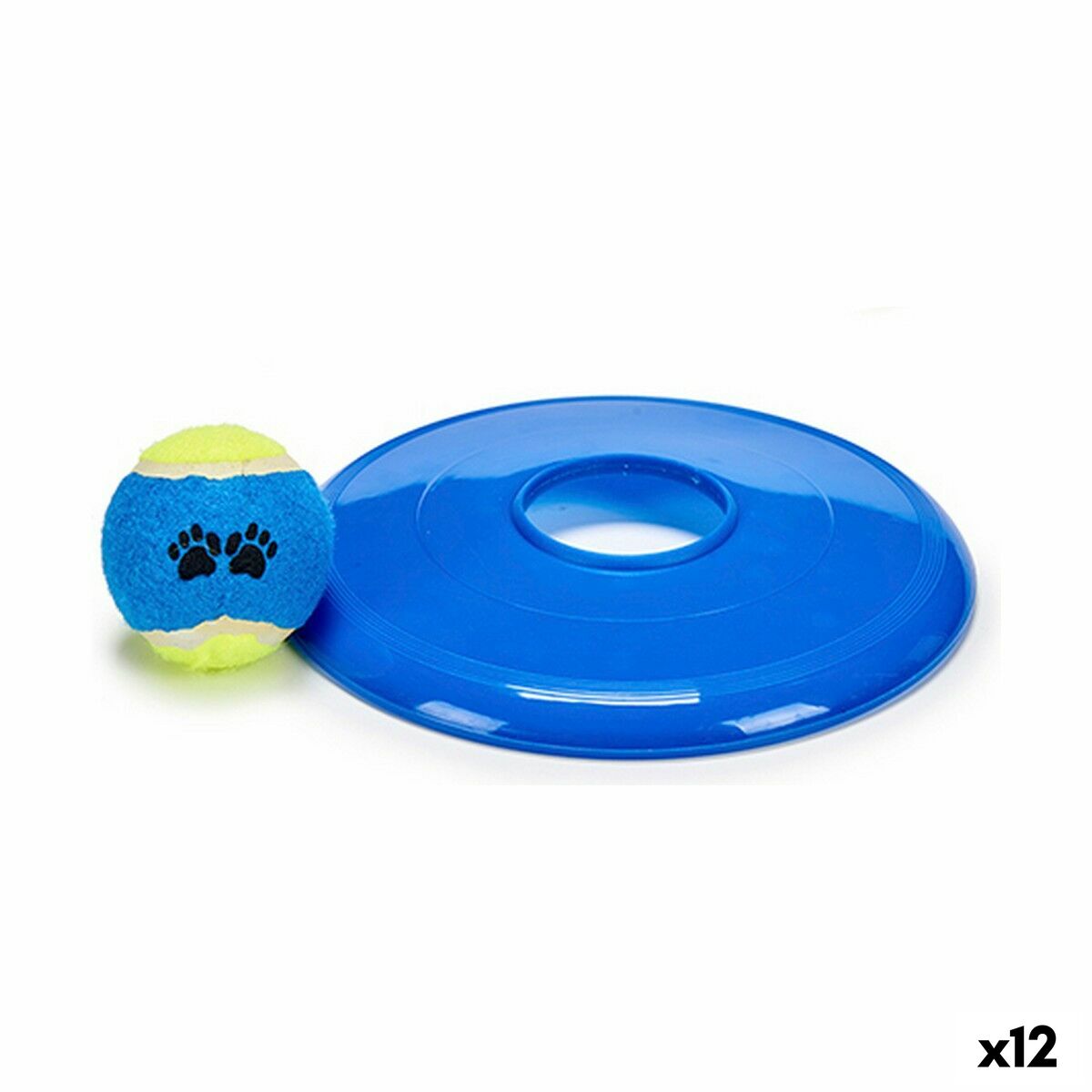 Set di Giocattoli per Cani Mascow Gomma polipropilene Palla Frisbee (12 Unità)