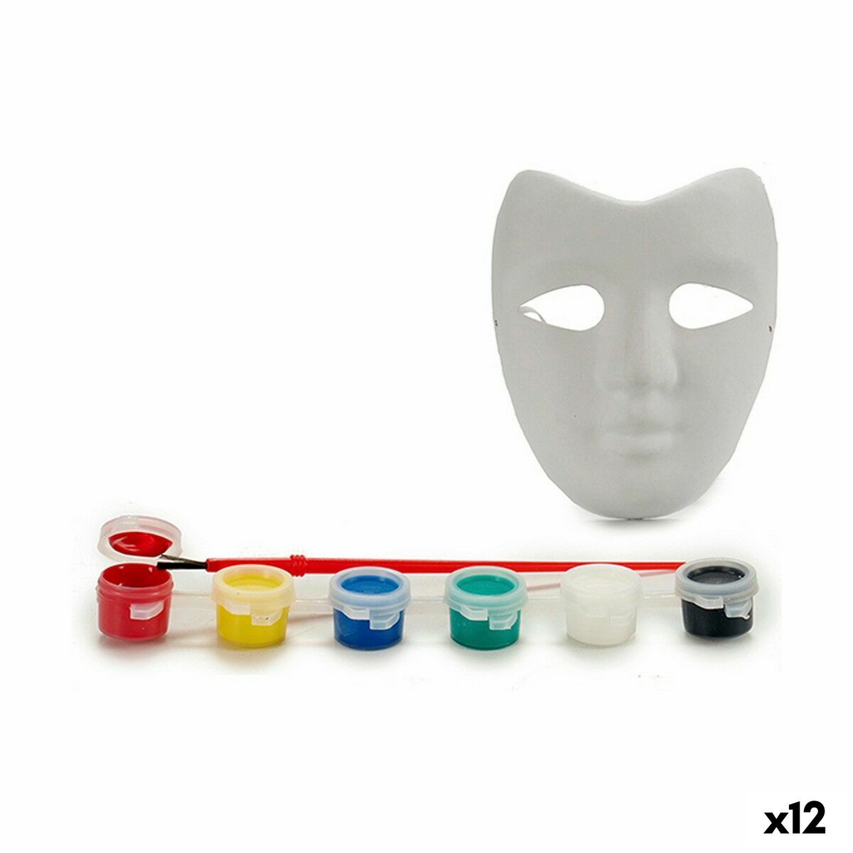 Set di colori Pincello Bianco 18 x 7 x 20 cm Maschera (12 Unità)