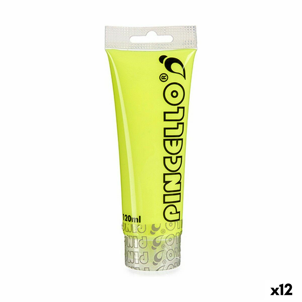 Vernice acrilica Pincello Neon Giallo 120 ml (12 Unità)