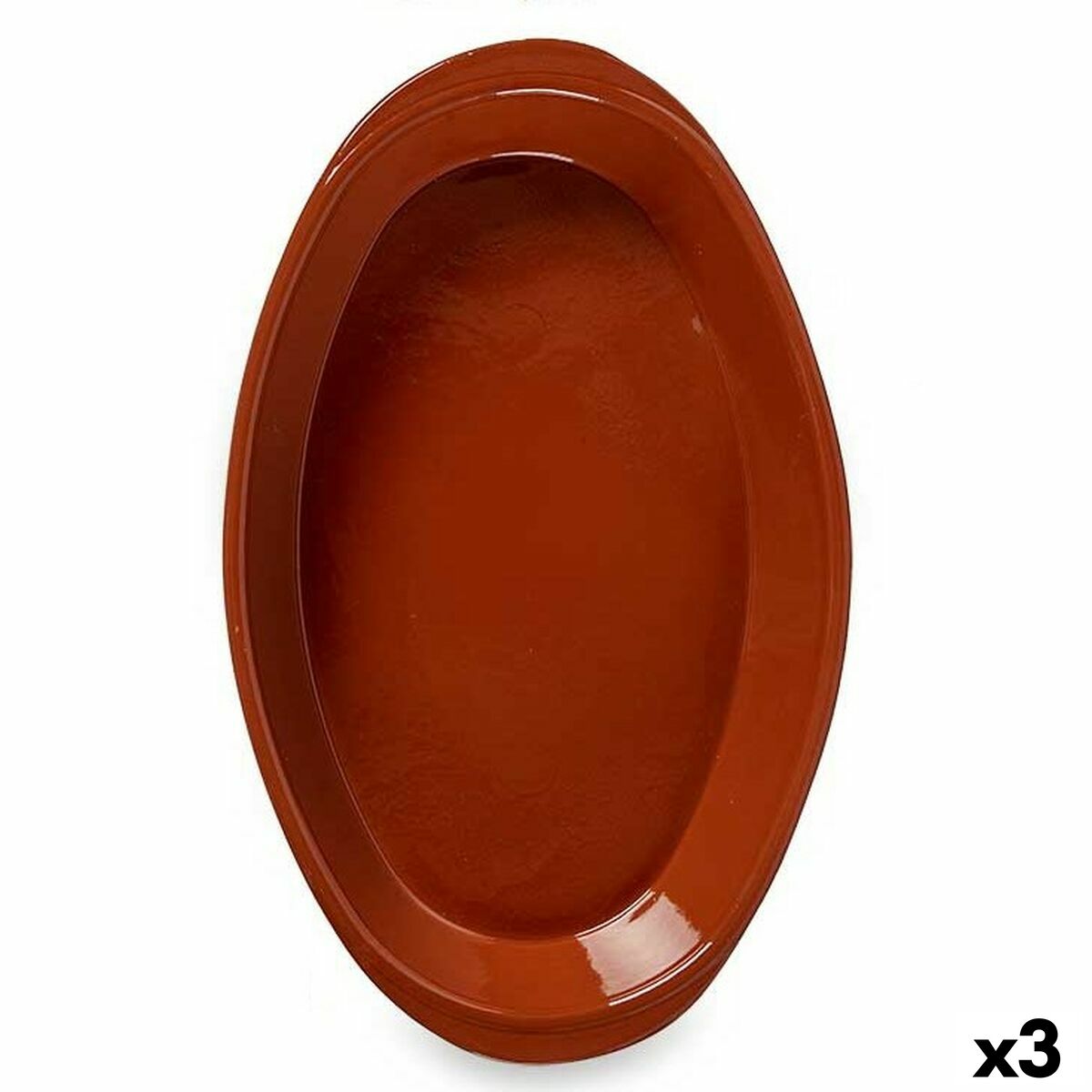 Pirofila da Forno La Dehesa Argilla cotta 45 x 6,5 x 27 cm (3 Unità)