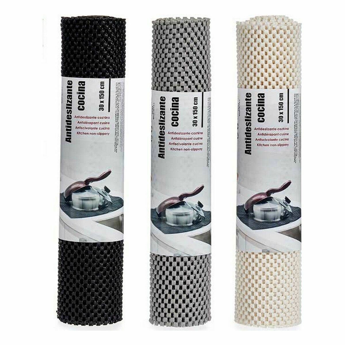 Tappetino Antiscivolo Kinvara Gomma Plastica 30 x 150 cm (24 Unità) - Immagine 3