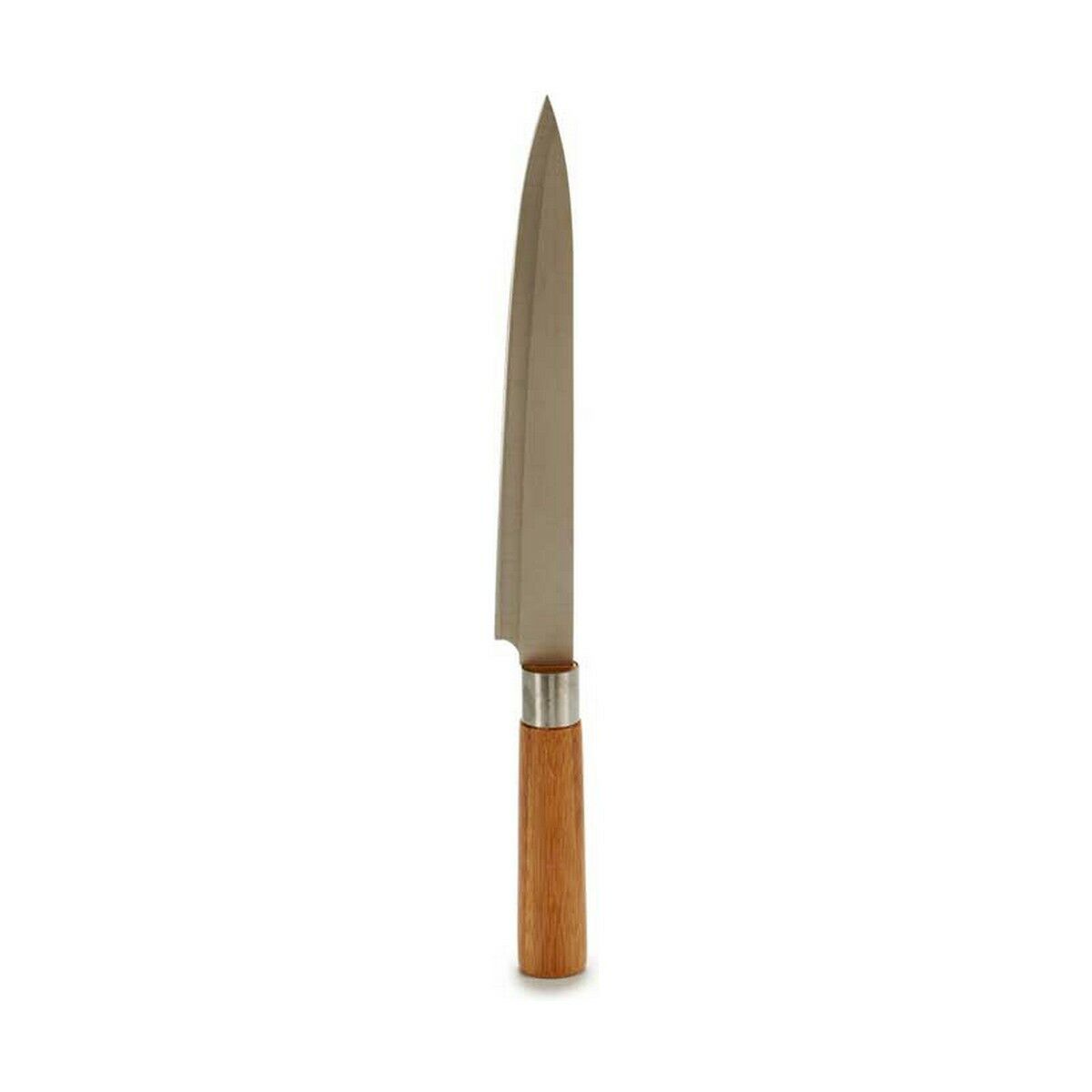 Coltello da Cucina Kinvara Marrone Argentato Bambù Acciaio inossidabile 3 x 33,5 x 2,5 cm (12 Unità) - Immagine 2
