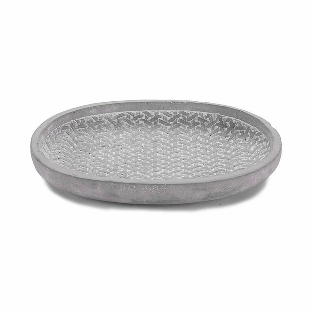 Piatto per Vaso Ibergarden Grigio Cemento Con rilievo 28 x 4 x 23 cm (6 Unità) - Immagine 2