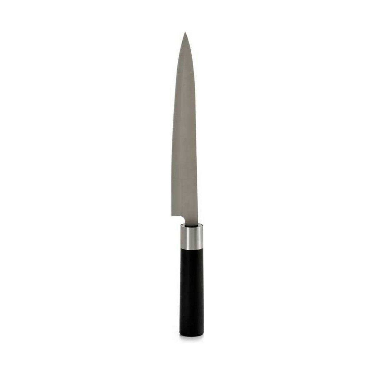 Coltello da Cucina Kinvara Nero Argentato Acciaio inossidabile Plastica 3,5 x 33,5 x 2,2 cm (12 Unità) - Immagine 2