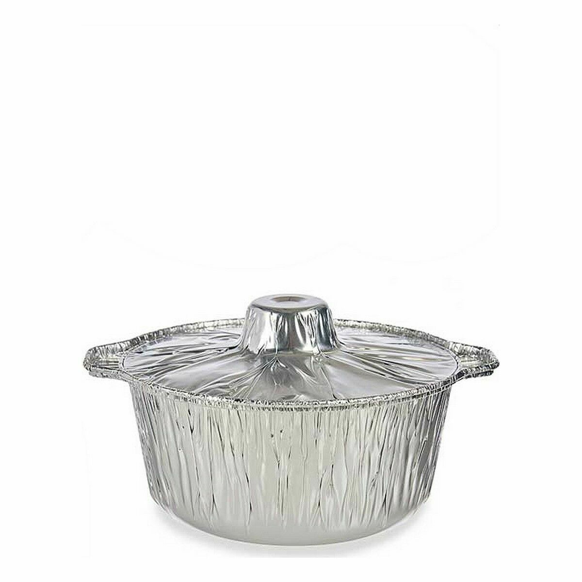 Casseruole Kinvara Argentato Argento Monouso Con coperchio Pentola - Immagine 2