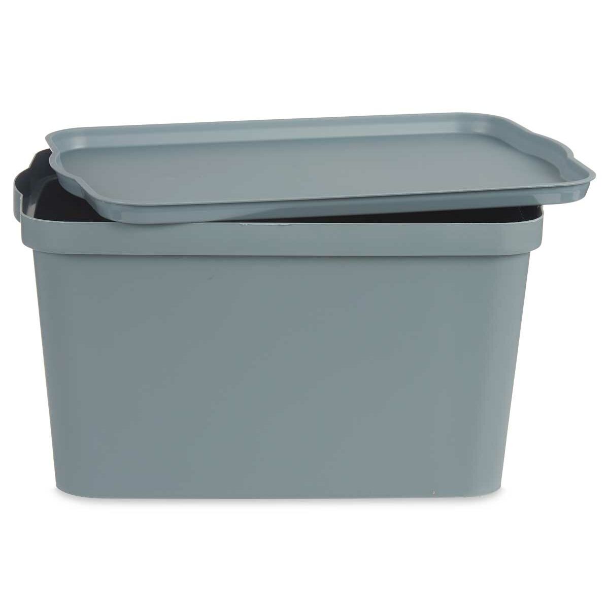 Scatola portaoggetti con coperchio Kipit Grigio Plastica 24 L (6 Unità) - Immagine 3