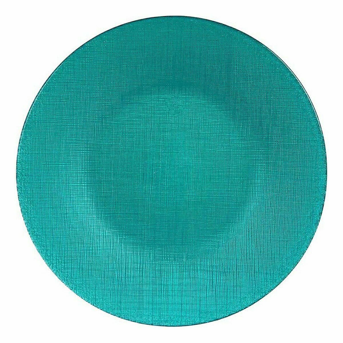 Piatto da pranzo Vivalto Turchese Vetro 27,5 x 2 x 27,5 cm (6 Unità) - Immagine 2
